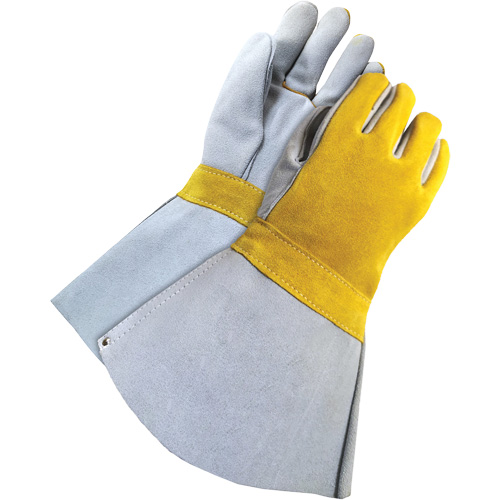 Soudeur doubl&eacute; avec poignet de 5", Cuir de vache refendu, Taille Taille unique NTL Industrial