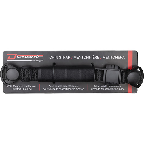 Sangle mentonni&egrave;re &agrave; 4 points Dyna-Clic avec attache magn&eacute;tique et coussinet mentonnier NTL Industrial