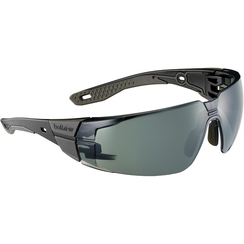 Lunettes de s&eacute;curit&eacute; RUSH+ 2.0 avec monture noire et grise, M/G, Lentille Gris/3,0, Antibu&eacute;e/Anti-&eacute;gratignures, ANSI Z87+ NTL Industrial