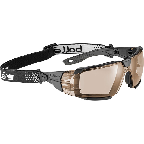 RUSH+ 2.0 XP M/L Safety Glasses with Black & Grey Frame, Copper Lens, Anti-Fog/Anti-Scratch, ANSI Z87+ NTL Industrial
