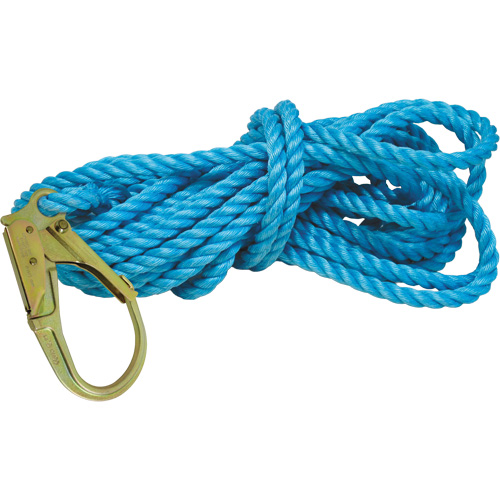 Superline Lifeline with Nylon Thimble & 2-1/4" Self-Locking Snap Hook NTL Industrial