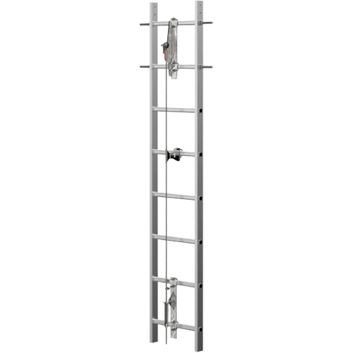 VI-Go&reg; Vertical Cable Ladder Safety System, Galvanized Steel NTL Industrial