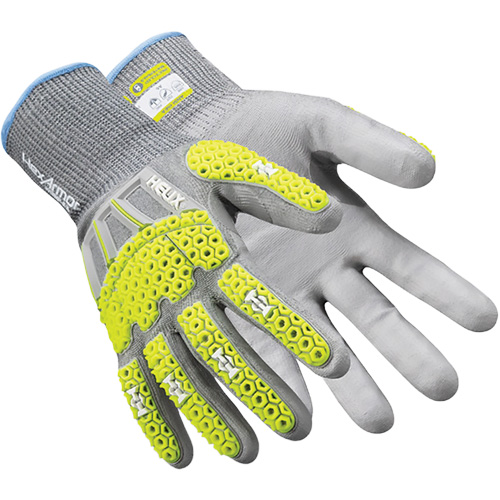 Gants antichocs Helix 3013IMP, 12/3T-Grand, Paume en PEHP, Poignet &eacute;lastique NTL Industrial