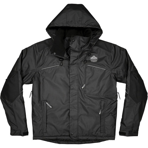 N-Ferno&reg; Winter Work Jacket, Men's/Women's, 3X-Large, Black NTL Industrial