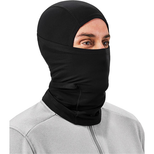 N-Ferno&reg; Dual-Layer Balaclava Face Mask, Nylon/Spandex, Black NTL Industrial