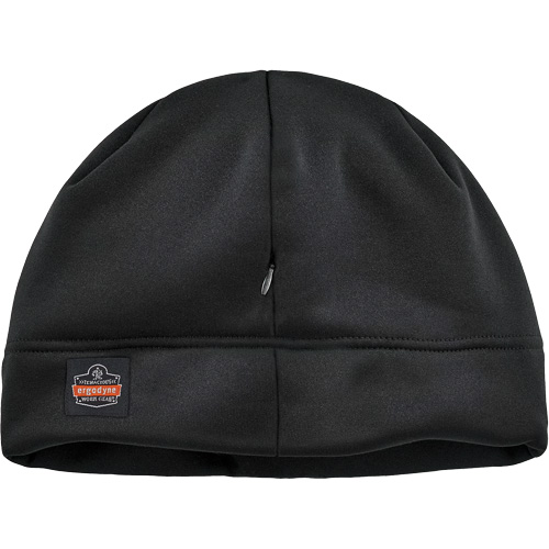 N-Ferno&reg; Zippered Winter Beanie Hat & Bump Cap Insert, Fleece Lining, Medium/Small, Black NTL Industrial