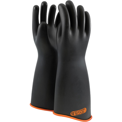 NOVAX&reg; Rubber Insulating Glove with Contour Cuff, ASTM Class 4, Size 10, 18" L NTL Industrial
