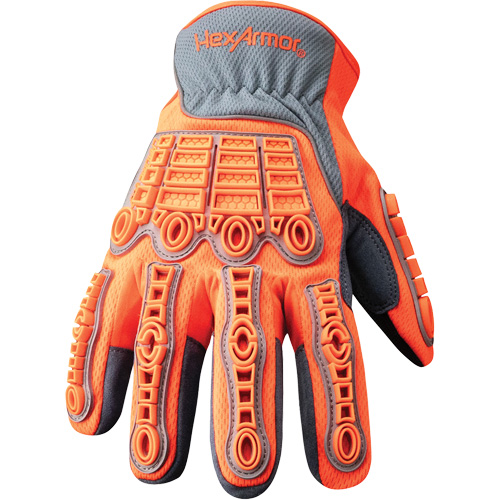 Gants  de travail Chrome SLT 4079IMP, 9/Grand, Paume en PEHP, Poignet &eacute;lastique/Boucle et crochet NTL Industrial