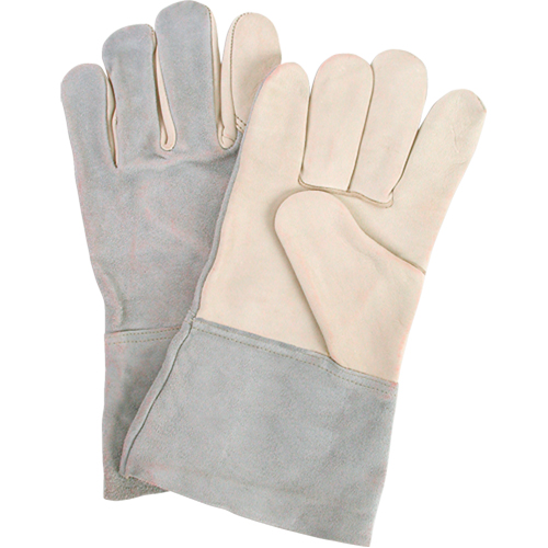 Standard-Duty Work Gloves, Large, Grain Cowhide Palm NTL Industrial