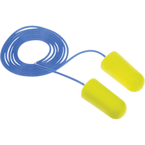 E-A-Rsoft Yellow Neon Earplugs, Bulk - Polybag, Corded NTL Industrial