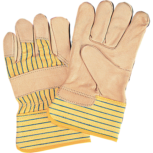 Standard-Duty Dry-Palm Fitters Gloves, Ladies, Grain Cowhide Palm, Cotton Inner Lining NTL Industrial