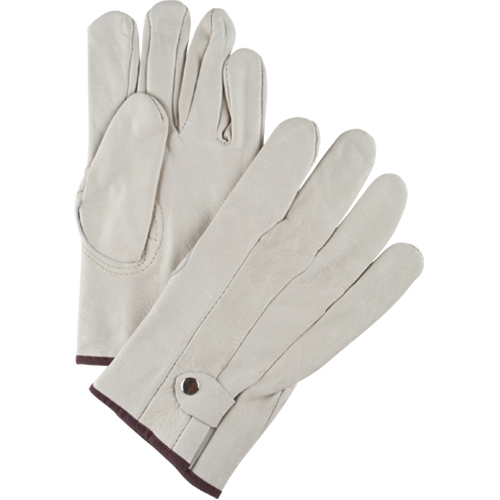 Standard-Duty Ropers Gloves, Large, Grain Cowhide Palm NTL Industrial