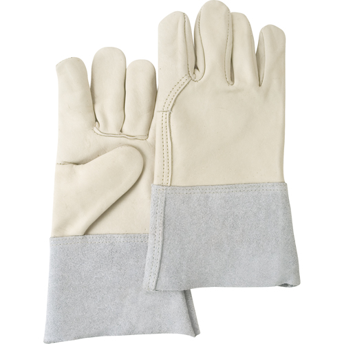 Gants de travail d'usage standard, Grand, Paume en Cuir fleur de vache NTL Industrial