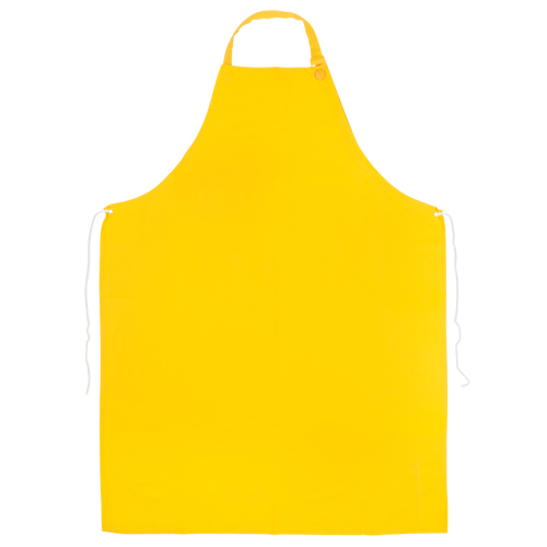 PVC Apron, PVC, Yellow, 35" W x 45" L NTL Industrial