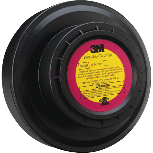 Cartouche pour appareils de protection respiratoire (APR) &agrave; &eacute;puration d'air motoris&eacute;, Gaz acide/Vapeur organique, Paquet de 1 NTL Industrial