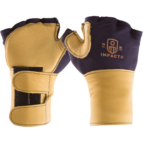 Premium Impact & Repetitive Strain Protective Right-Hand Glove, Size X-Small, Grain Leather Palm NTL Industrial