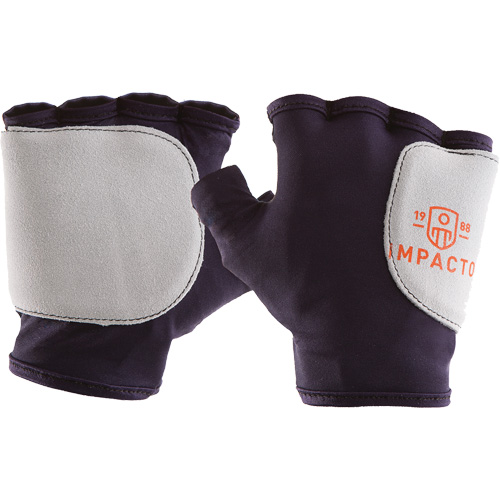 Palm/Side Fingerless Protection Gloves - Right, X-Small, Suede Palm, Slip-On Cuff NTL Industrial
