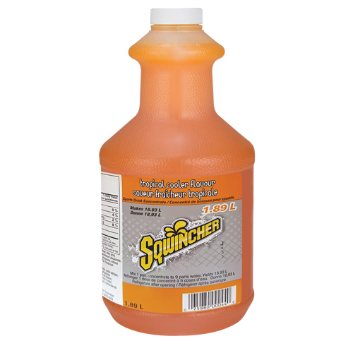 Sqwincher&reg; Rehydration Drink, Concentrate, Tropical Cooler NTL Industrial