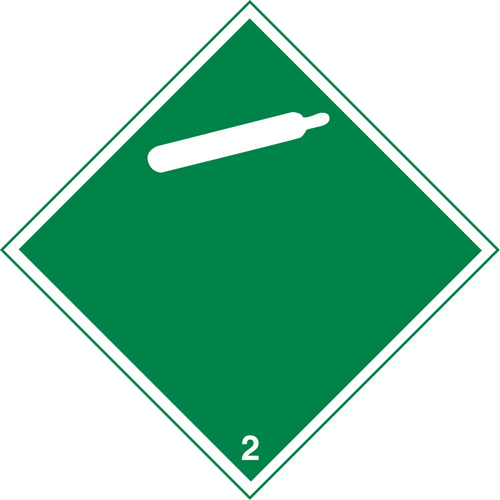 Plaque-&eacute;tiquette TMD pour gaz inflammable, Vinyle adh&eacute;sif NTL Industrial