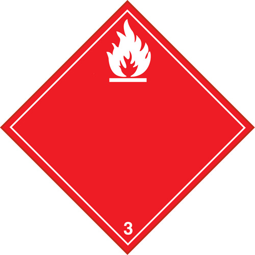 Flammable Liquids TDG Placard, Plastic NTL Industrial