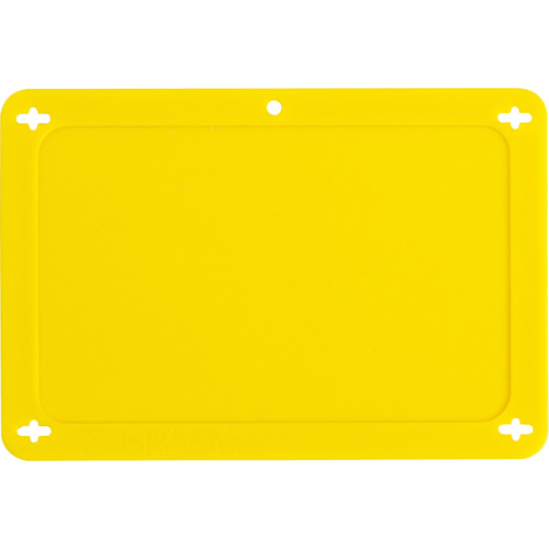 &eacute;tiquette vierge pour vanne, Plastique, 4-3/4" la x 3-1/4" h NTL Industrial