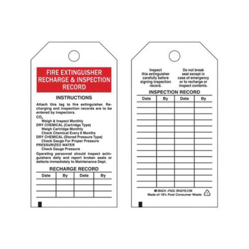 &eacute;tiquettes de rapport d'inspection, Polyester, 3" la x 5-3/4" h, Anglais NTL Industrial