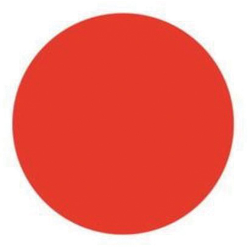 &eacute;tiquettes rondes inscriptibles, Cercle, 1,5" lo x 1,5" la, Rouge NTL Industrial