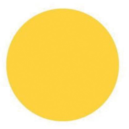 &eacute;tiquettes rondes inscriptibles, Cercle, 1,5" lo x 1,5" la, Jaune NTL Industrial