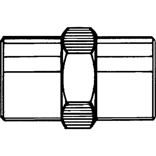 Female Hex Nipple, Brass NTL Industrial