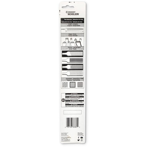 Sharpening File, Flat, 8", Single/Double NTL Industrial