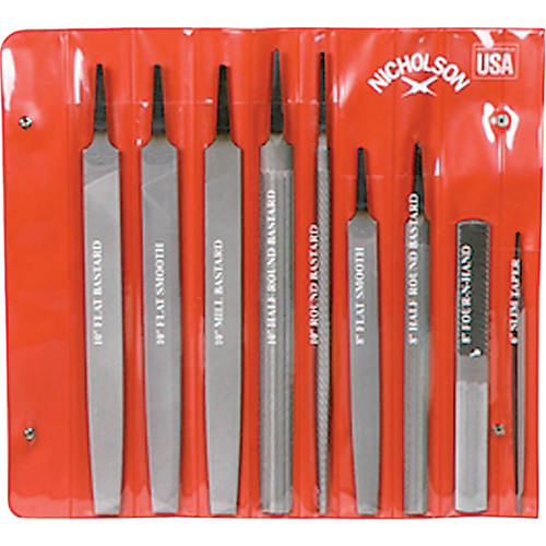 9-Piece Maintenance File Set, 9 Pcs NTL Industrial
