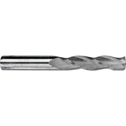 Fraise en bout longue, 3/16" dia., 4 cannelures, Carbure NTL Industrial