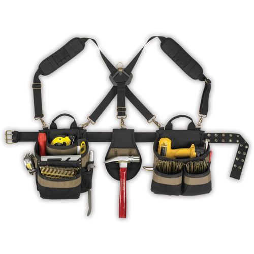 Ceintures combin&eacute;es 5 pi&egrave;ces avec 20 poches Comfortlift, Polyester, Noir NTL Industrial