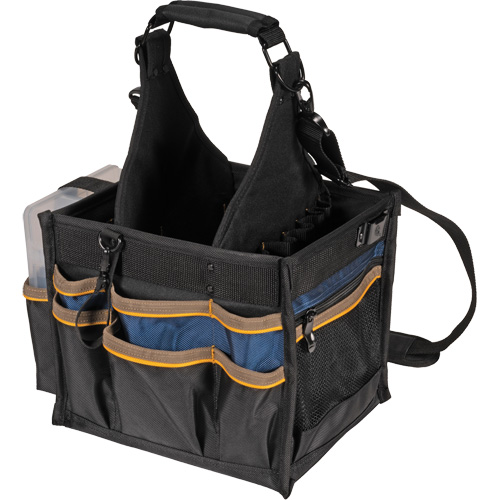 Grands porte-outils pour &eacute;lectriciens et travaux de maintenance, Polyester, 23 pochettes, Noir NTL Industrial