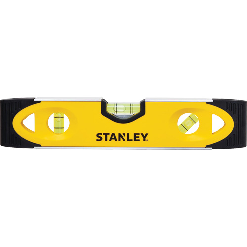Shock-Resistant Torpedo Level, 9" L, Aluminum, 3 Vials, Magnetic NTL Industrial