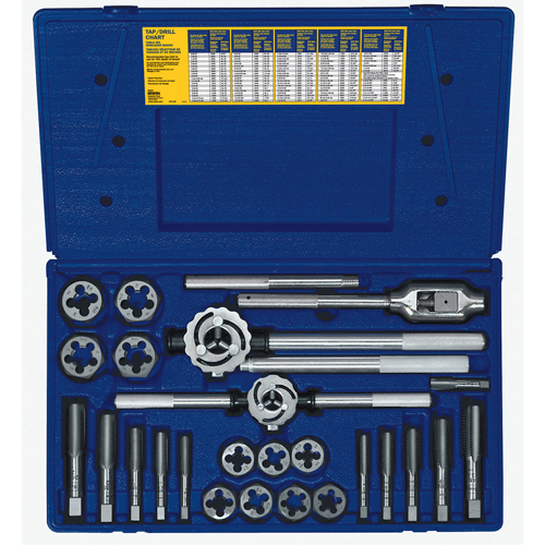 Hanson&reg; Metric Tap & Hex Die Set, 25 Pieces NTL Industrial