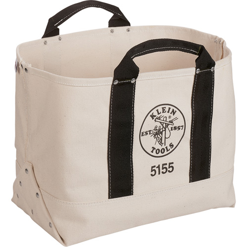 Heavy-Duty 17" Tool Bag, Canvas, 1 Pockets, Beige/Black NTL Industrial