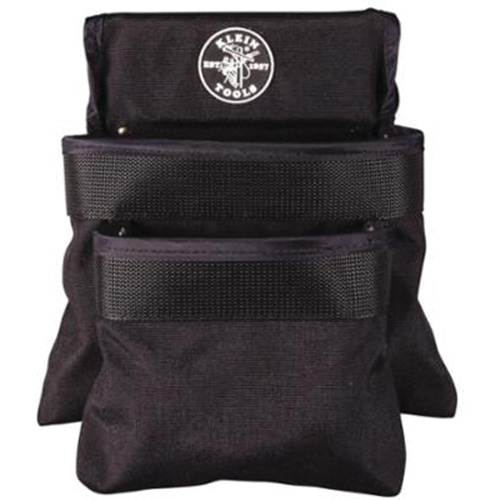 Pochette utilitaire &agrave; 2 poches s&eacute;rie PowerLine, 1000 Denier Cordura&reg;, Noir NTL Industrial