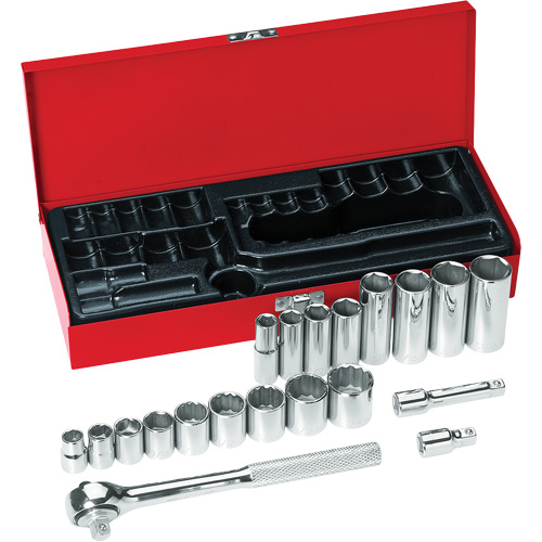 Jeu de cl&eacute;s &agrave; douilles &agrave; prise 3/8" NTL Industrial