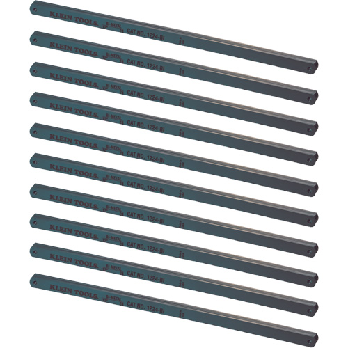 Hacksaw Blades, Bi-Metal, 12" L, 24 TPI NTL Industrial