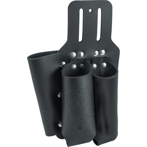 &eacute;tui pour pinces, r&egrave;gle & tournevis, Porte-outil multiple, Cuir, 3 Poches NTL Industrial