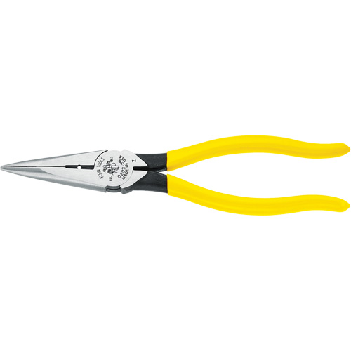 Pince &agrave; bec long avec coupe-fils lat&eacute;ral et d&eacute;nudeur, 8-7/16" lo NTL Industrial
