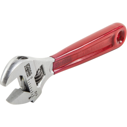 Adjustable Wrench, 4-1/2" L, 1/2" Max Width, Chrome/Polished NTL Industrial