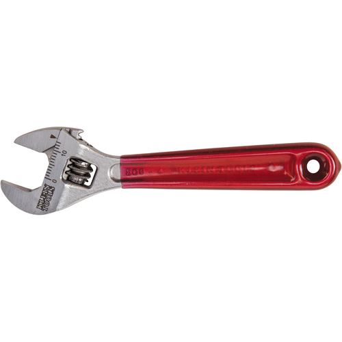Adjustable Wrench, 4-1/2" L, 1/2" Max Width, Chrome/Polished NTL Industrial