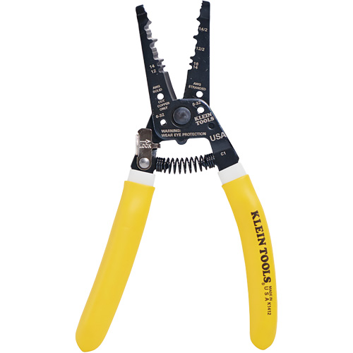 Pince &agrave; d&eacute;nuder/coupe-c&acirc;bles double NM Klein-Kurve&reg;, 8" NTL Industrial