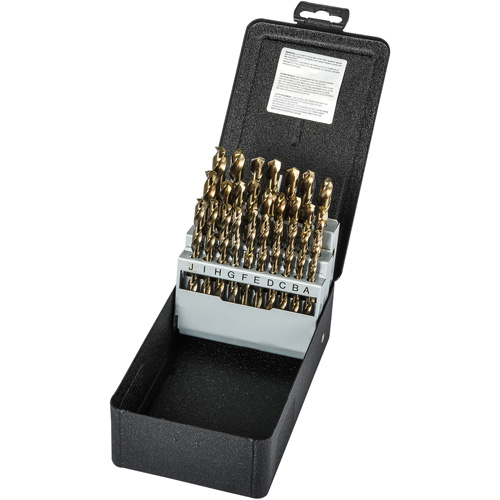 Jobber Length Drill Bit Set, 26 Pieces, High Speed Cobalt NTL Industrial