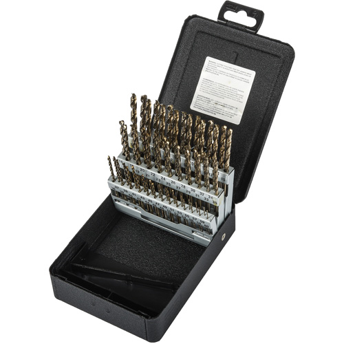 Jobber Length Drill Bit Set, 60 Pieces, High Speed Cobalt NTL Industrial