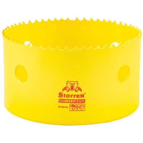 Scie &agrave; cloche bim&eacute;tal 4", 4", Profondeur de la coupe 2", Bim&eacute;tal NTL Industrial