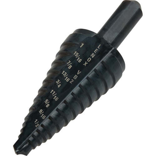 #2 Step Drill Bit, 1/8" - 1" , 1/16" Increments, High Speed Steel NTL Industrial