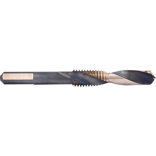 Taraud & Foret Combin&eacute;, 5/8"-11, Acier rapide, Cannelure 1-1/2" NTL Industrial